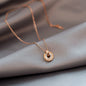 Fading titanium steel waist pendant necklace lbcase
