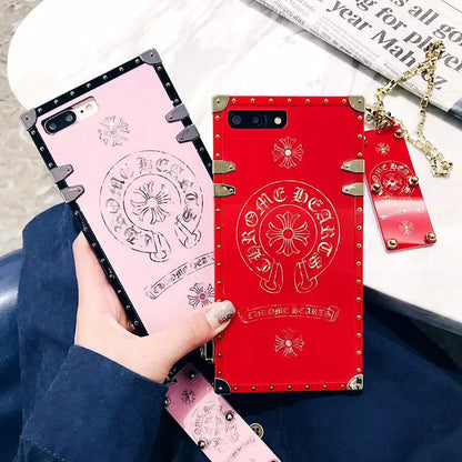 Wrist chain square phone case lbcase