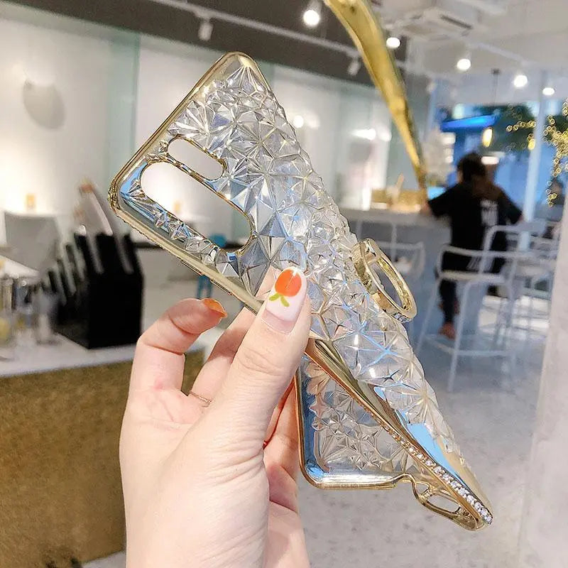 Transparent Diamond Pattern Case lbcase