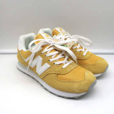 New Balance 574 Sneakers Wheat Field Yellow Suede Size 8 WL574FV2 NEW