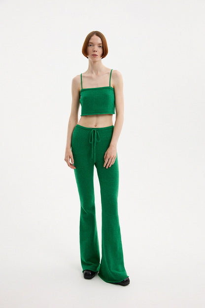 Flannel Top Green