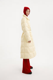 Trench Coat Leather Cream