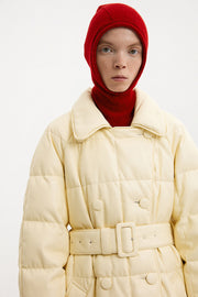 Trench Coat Leather Cream