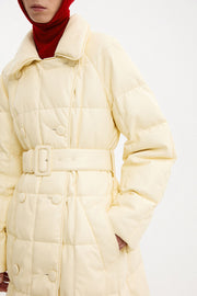 Trench Coat Leather Cream