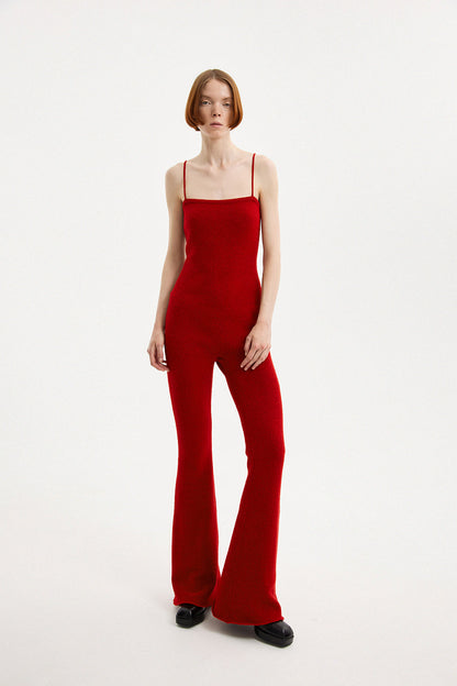 Flannel Bodysuit Red