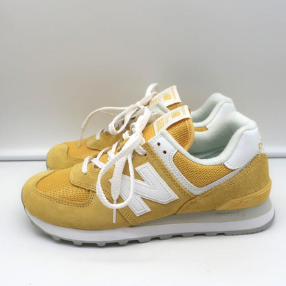 New Balance 574 Sneakers Wheat Field Yellow Suede Size 8 WL574FV2 NEW