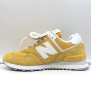 New Balance 574 Sneakers Wheat Field Yellow Suede Size 8 WL574FV2 NEW