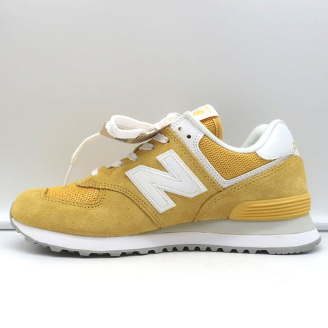 New Balance 574 Sneakers Wheat Field Yellow Suede Size 8 WL574FV2 NEW