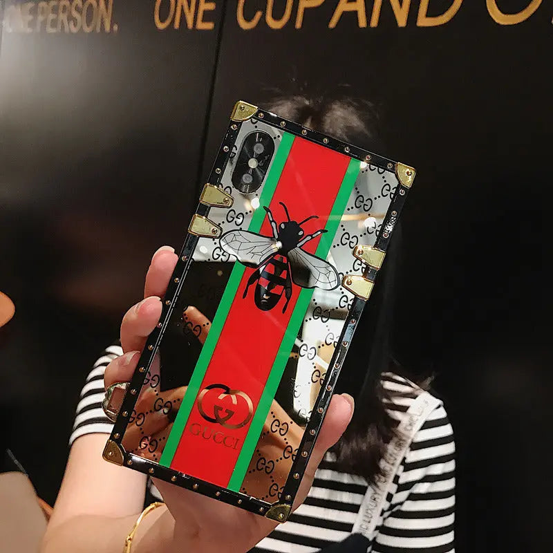 Bee square mirror phone case lbcase
