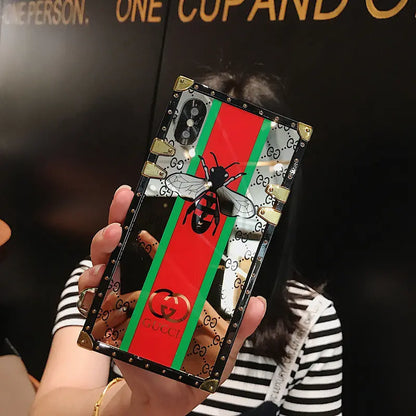 Bee square mirror phone case lbcase