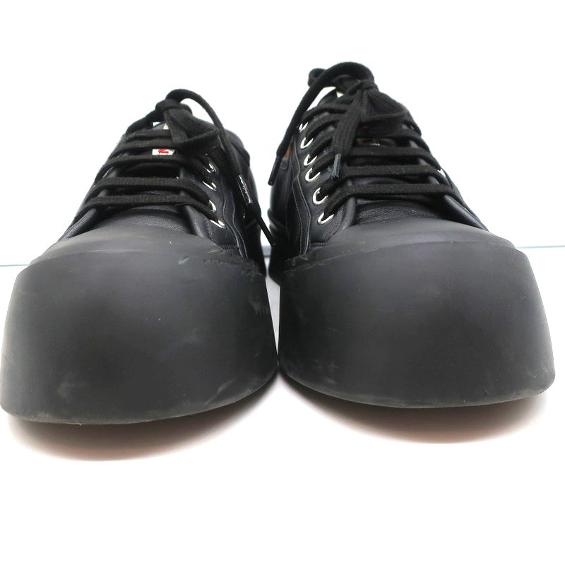Marni Pablo Low Top Sneakers Black Leather Size 41