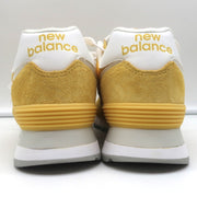 New Balance 574 Sneakers Wheat Field Yellow Suede Size 8 WL574FV2 NEW
