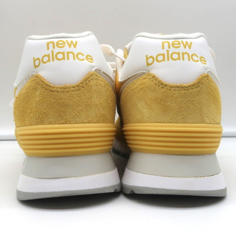 New Balance 574 Sneakers Wheat Field Yellow Suede Size 8 WL574FV2 NEW