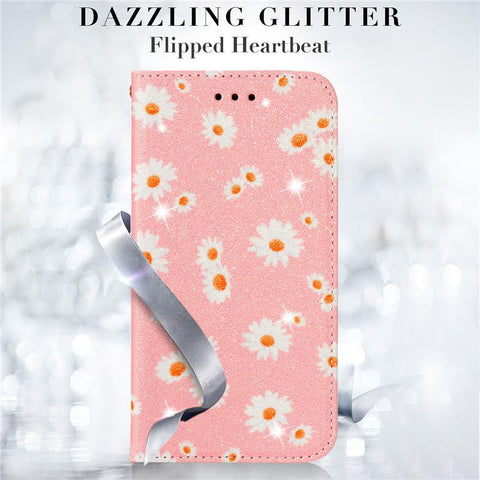 Luxurious Chrysanthemum Leather Case