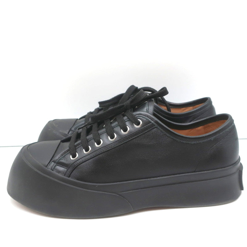 Marni Pablo Low Top Sneakers Black Leather Size 41