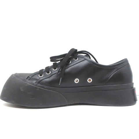 Marni Pablo Low Top Sneakers Black Leather Size 41