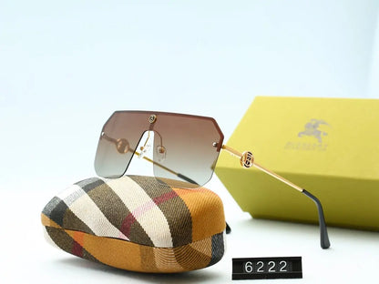 6 COLORS Half Frame THIN METAL FRAME SUNGLASSES lbcase