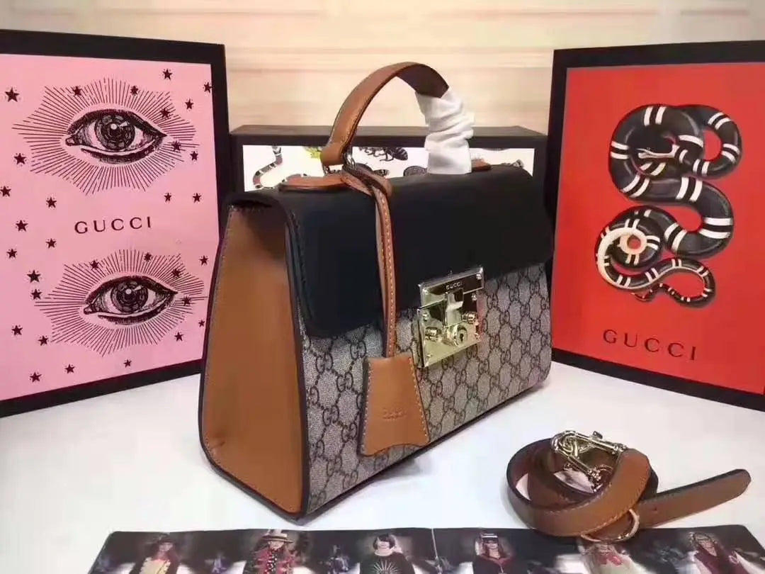 Padlock Small GG Top Handle Bag lbcase