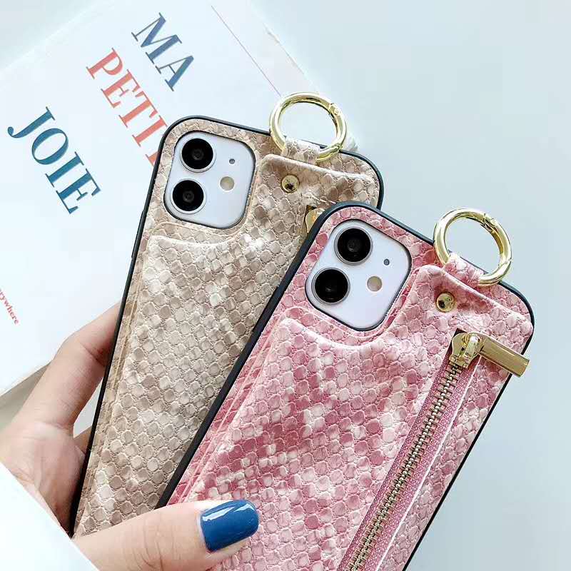 Snake Pattern Wallet Phone Case lbcase