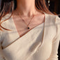 Fading titanium steel waist pendant necklace lbcase