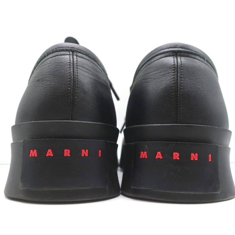 Marni Pablo Low Top Sneakers Black Leather Size 41