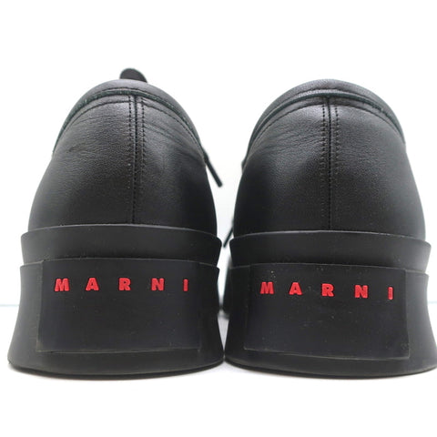 Marni Pablo Low Top Sneakers Black Leather Size 41