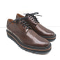 Dries Van Noten Platform Lace-Up Derby Loafers Brown Leather Size 41 NEW