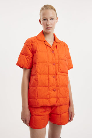 Short Down Shirt Micro Brick Orange