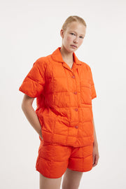 Short Down Shirt Micro Brick Orange