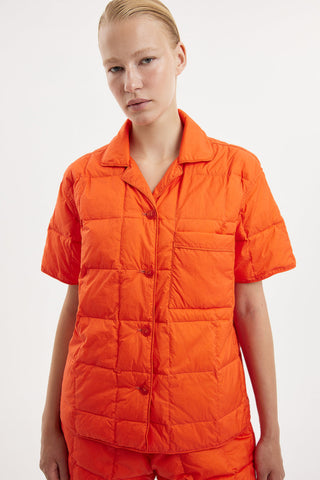 Short Down Shirt Micro Brick Orange