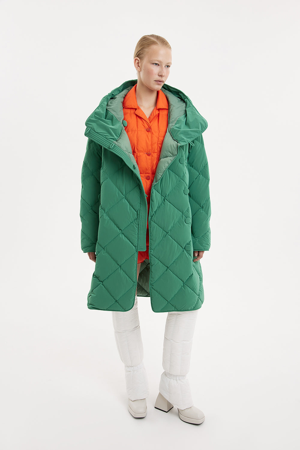 Atti Coat Powder Green