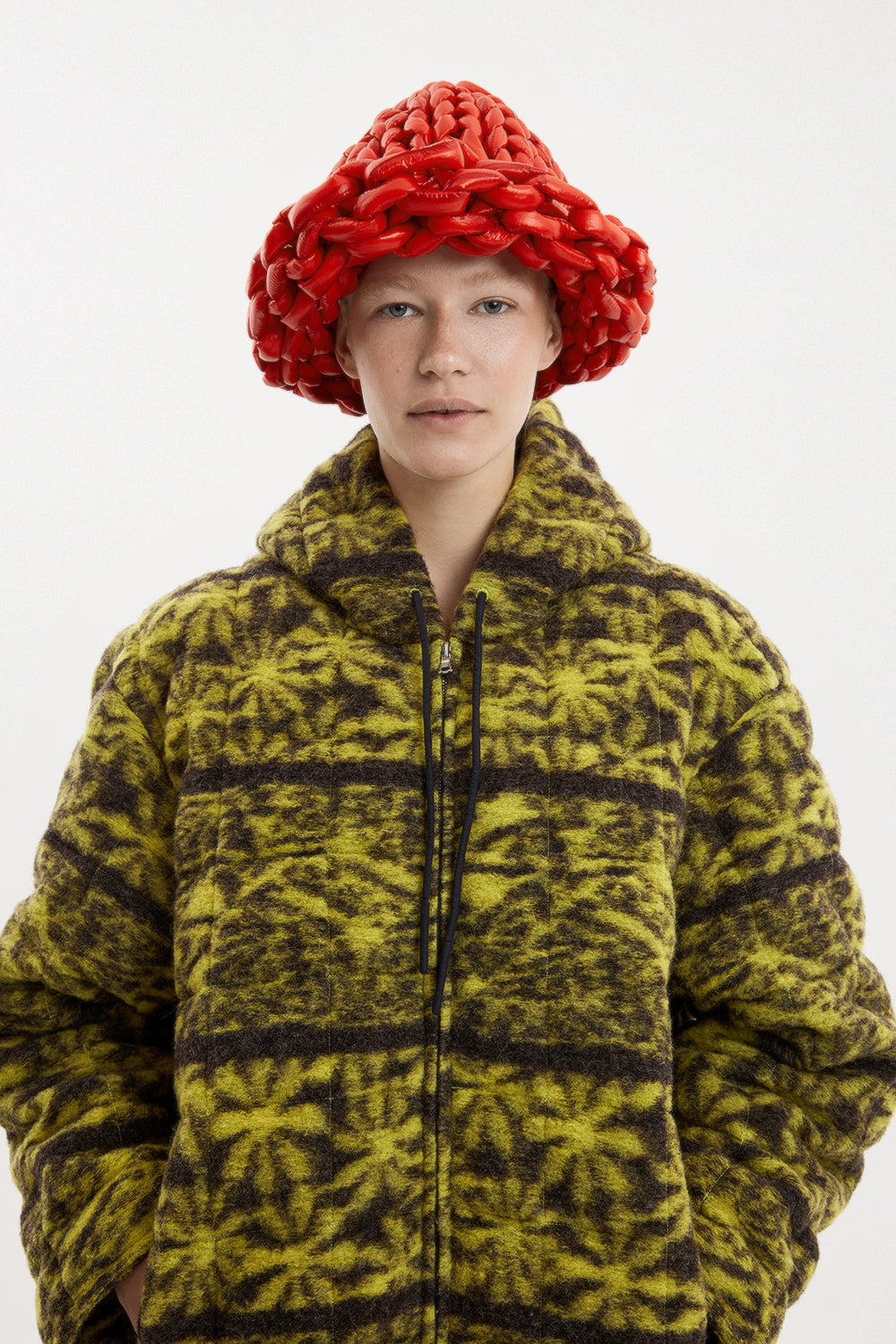 Core Jacket Wool Yellow