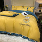 High-end Embroidered skin-friendly brushed cotton Four-Piece Suit  Bed Supplies lbcase