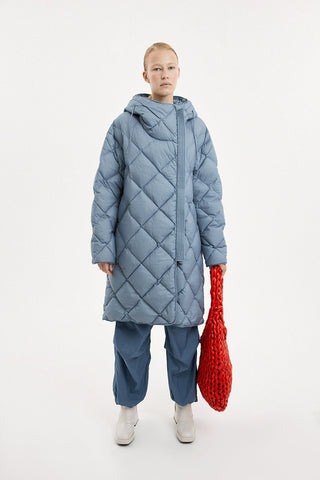 Atti Coat Micro Stone Blue