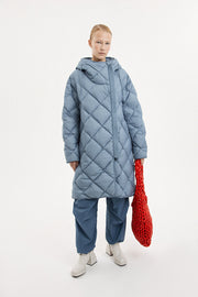 Atti Coat Micro Stone Blue