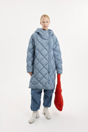 Atti Coat Micro Stone Blue
