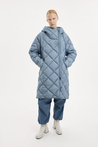 Atti Coat Micro Stone Blue