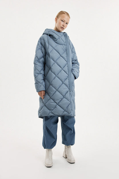 Atti Coat Micro Stone Blue