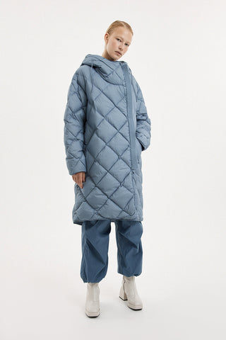 Atti Coat Micro Stone Blue