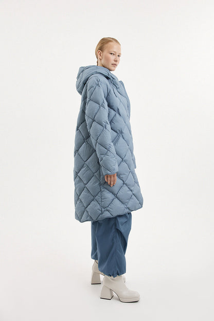 Atti Coat Micro Stone Blue