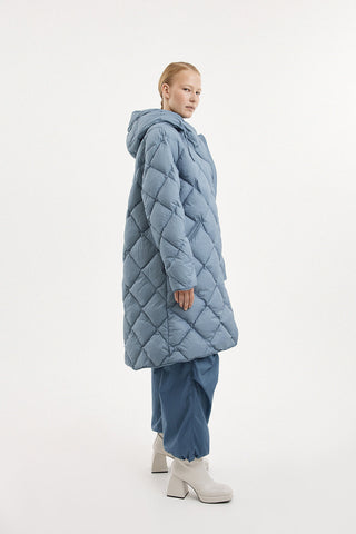 Atti Coat Micro Stone Blue