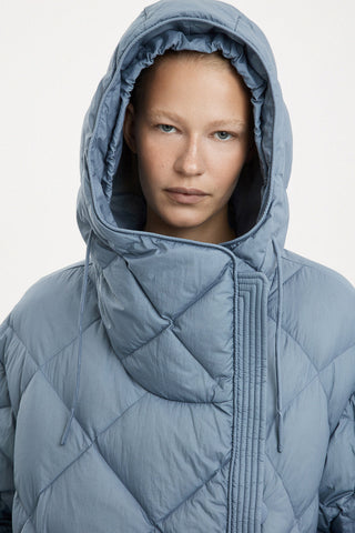 Atti Coat Micro Stone Blue