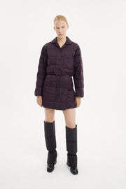 Cropped Down Shirt Micro Pomegranate