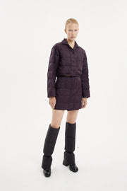 Cropped Down Shirt Micro Pomegranate