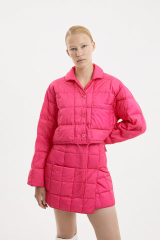 Cropped Down Shirt Micro Pink