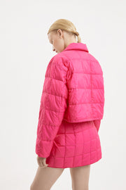 Cropped Down Shirt Micro Pink