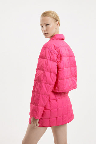 Cropped Down Shirt Micro Pink
