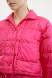 Cropped Down Shirt Micro Pink