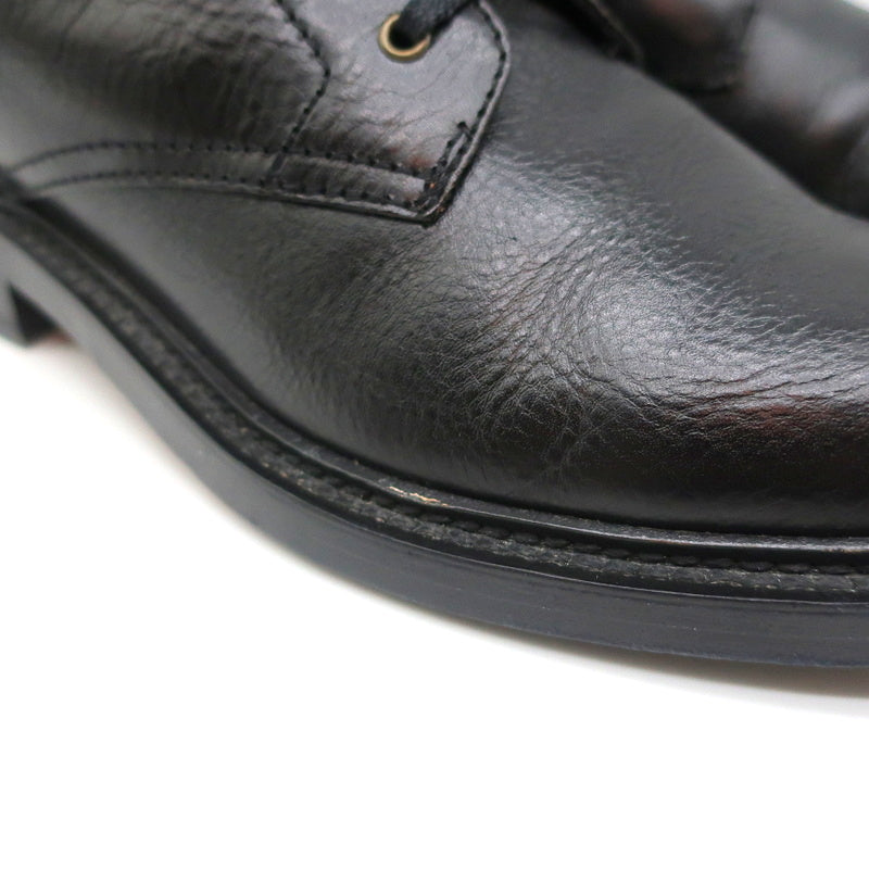 Saint Laurent Army 25 Ankle Boots Black Leather Size 38 Lace-Up Combat Boots