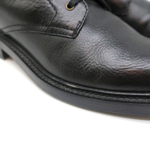 Saint Laurent Army 25 Ankle Boots Black Leather Size 38 Lace-Up Combat Boots